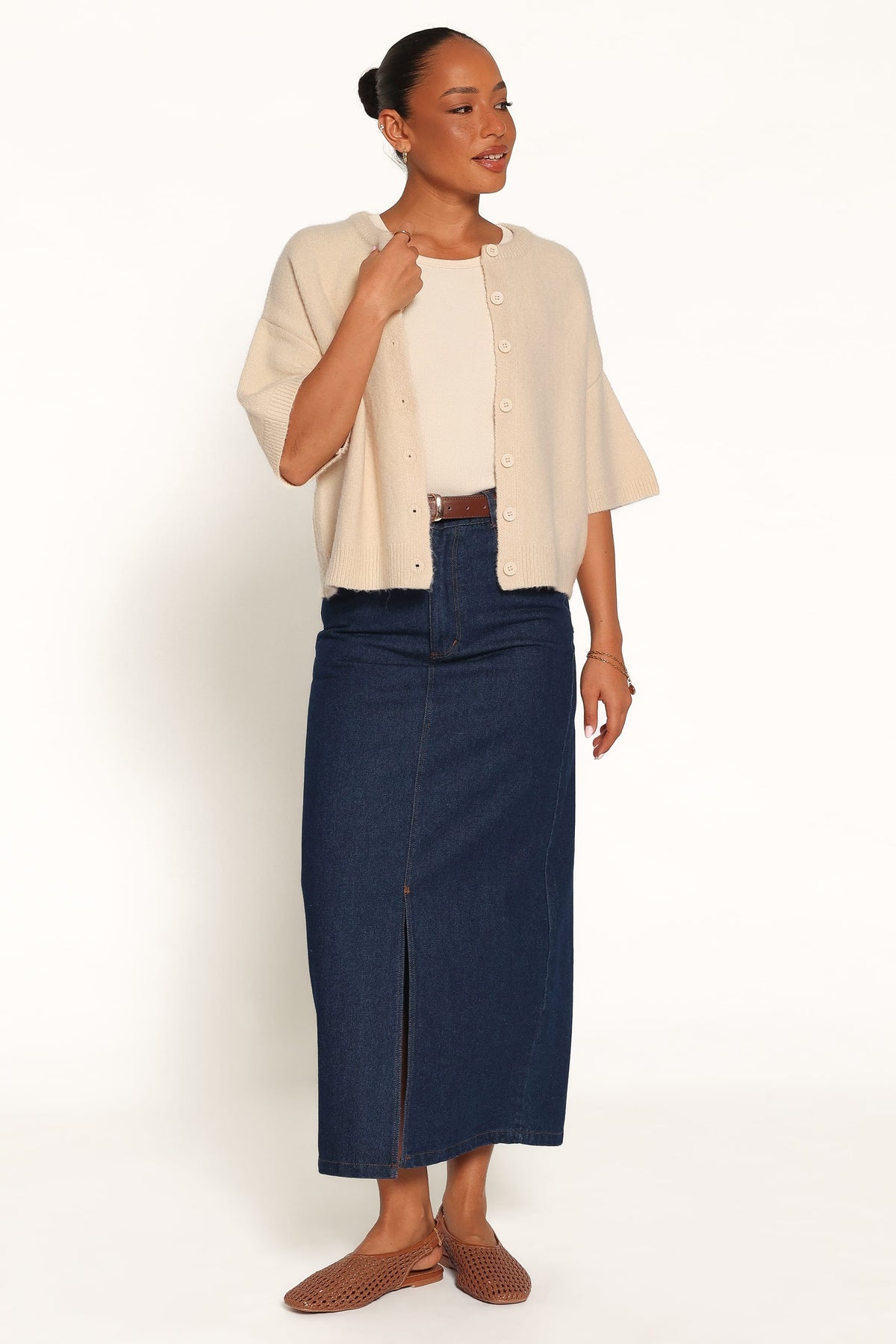 Lilith Knit Top - Beige