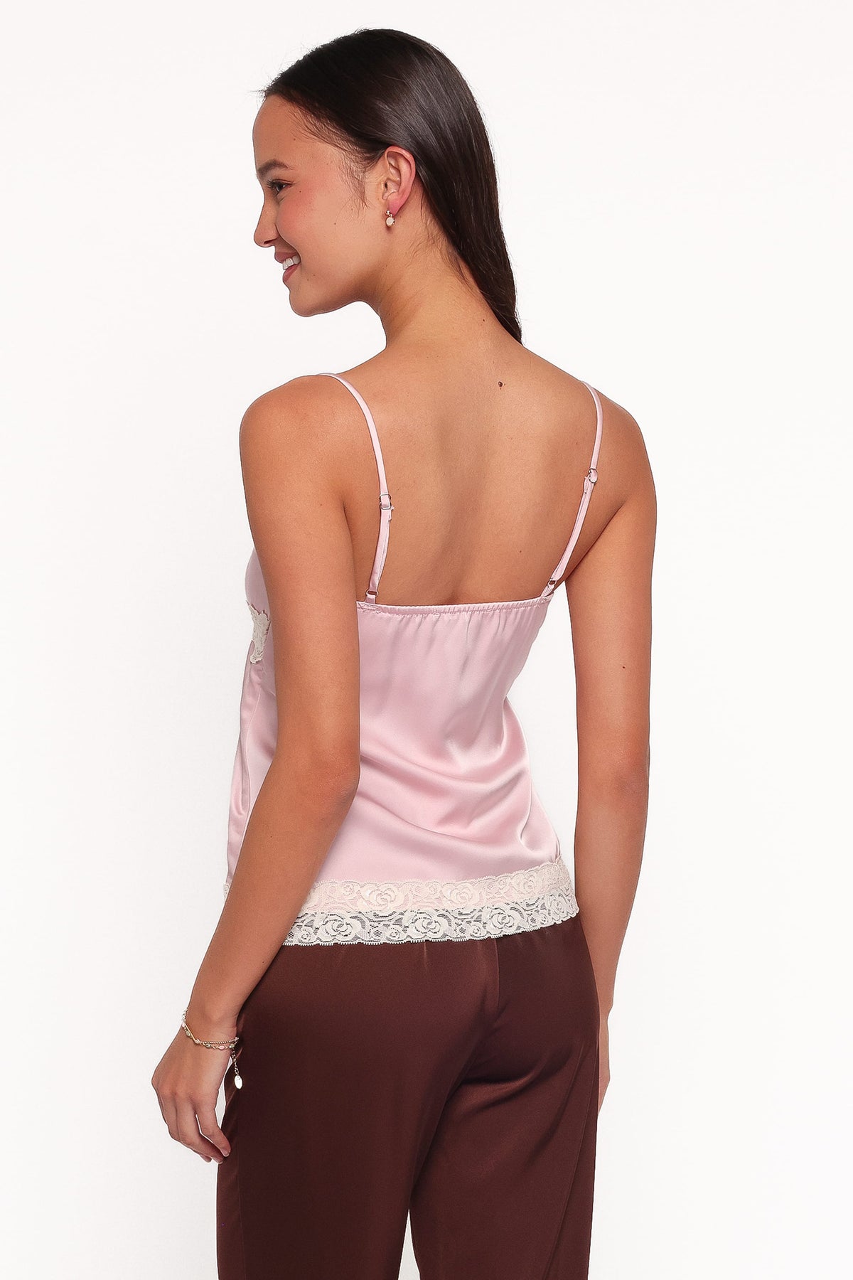 Raine Lace Cami Top - Pink