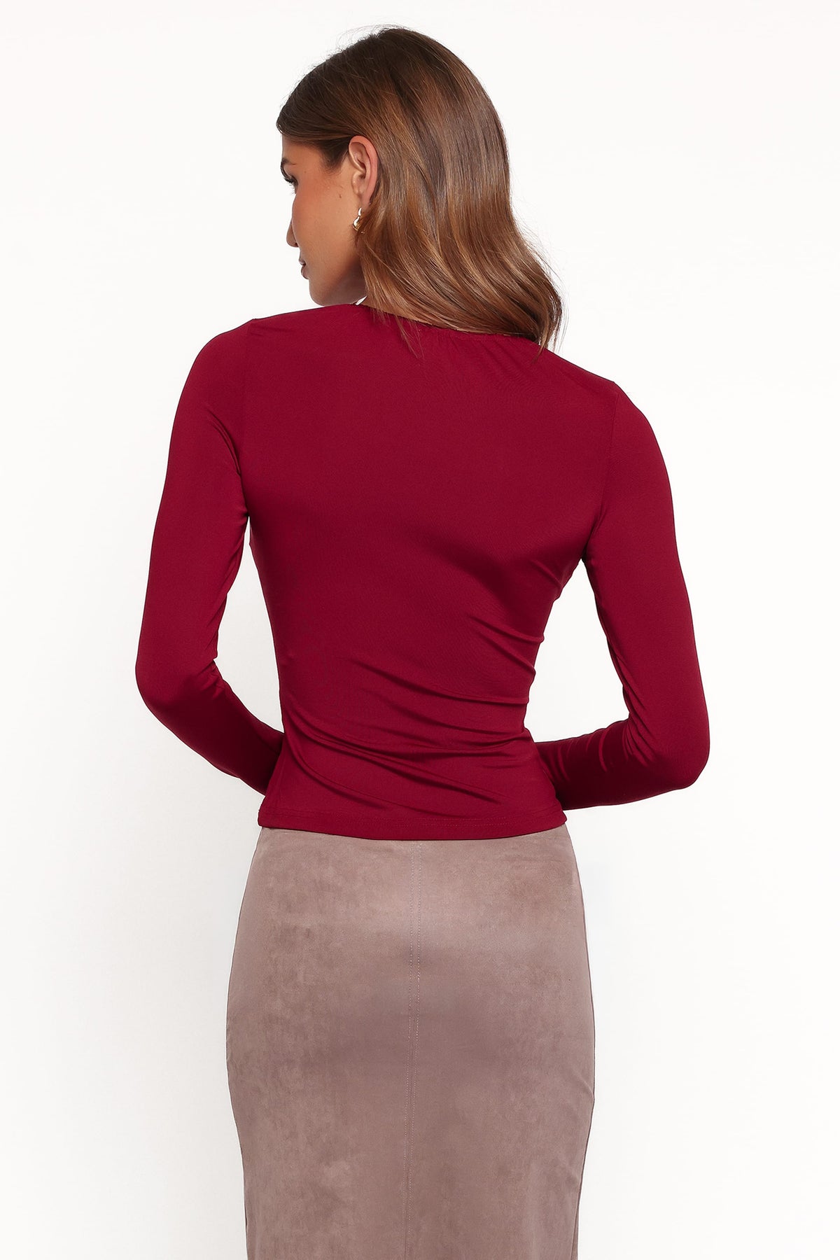 Tuscany Keyhole Top - Burgundy